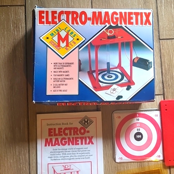 Electro-Magnetix Mini Labs Science Kits (1993) Over 30 Experiments - Picture 2 of 11